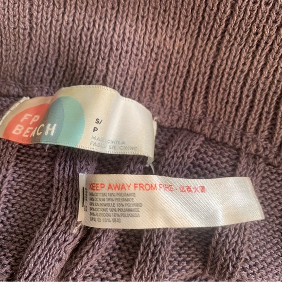 Free People Beach Imogene Ribbed Knit Sweater Flare Pants Size S - Picture 11 of 12